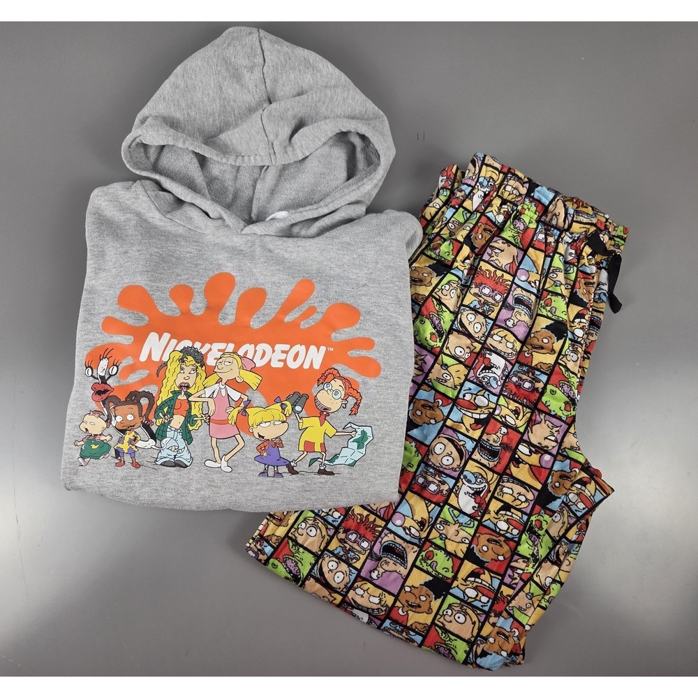 Nickelodeon Rugrats Lounge Set Hoodie and Fleece Pants Juniors XXL Womens M/L